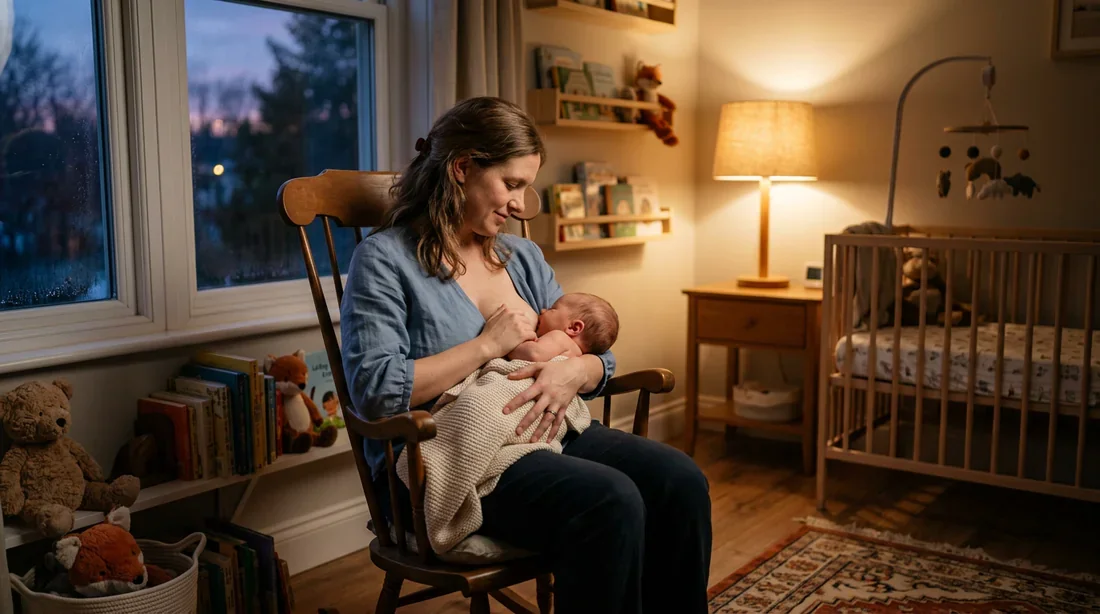 Pourquoi bébé s'énerve en tétant le soir et comment agir